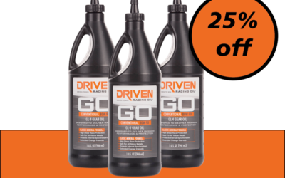Amazing August Saving – 25% Off Driven 80W-90 GL4 Mineral Gear Oil