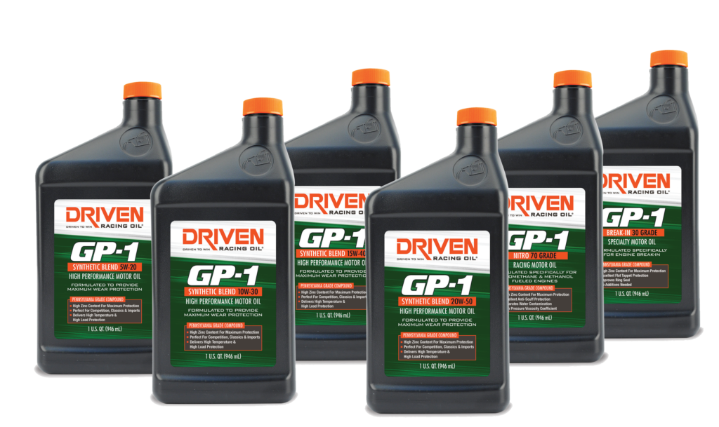 Driven Racing Oil GP-1 High Performance Motor Oil Now Available