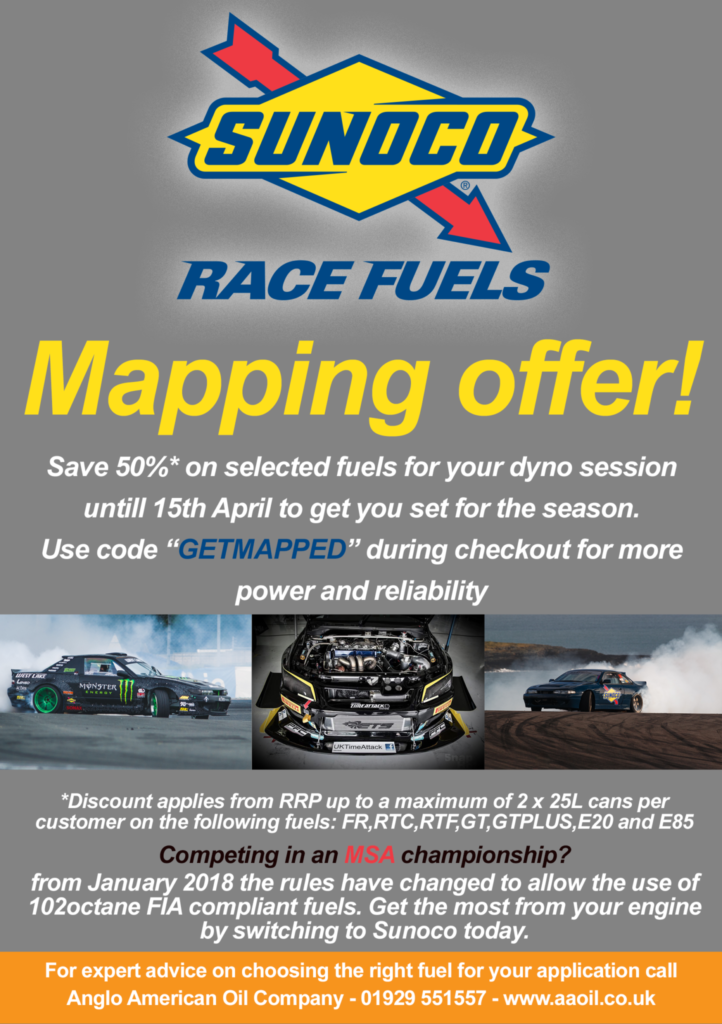 Sunoco Race Fuels mapping Offer 2018 | Anglo American Oil Company